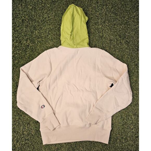 Men’s RARE Champion Reverse Weave Hoodie Sweatshirt Pullover Nylon Hood-Small - Picture 8 of 8